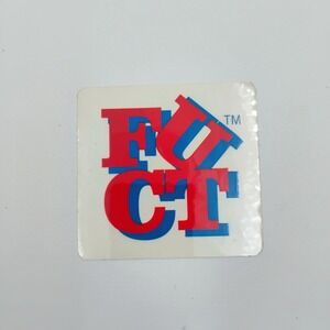 FUCT Clothing Sticker Vintage 1990's Skateboarding Streetwear Decal Decks Skate